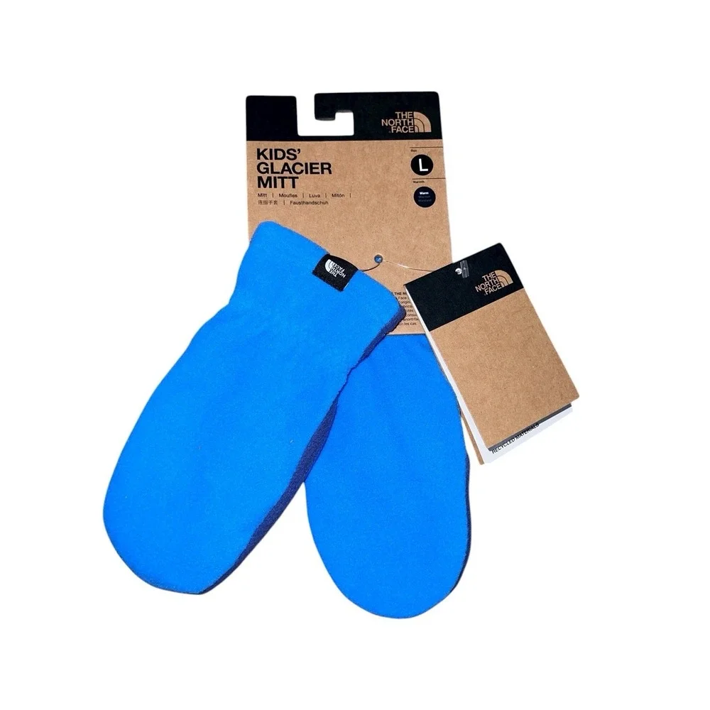 The North Face Kids' Glacier Mittens Large Optic Blue